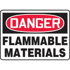 Safety Signs and Identification, Chemicals & Haz-Mat, Danger; Flammable Materials, SK299-Language - French
