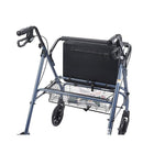 Drive Medical Heavy Duty Bariatric Rollator Walker with Padded Seat, Blue-Soft padded oversized seat