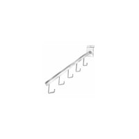 Can-Bramar Waterfall With Hooks For Slatwall, 16", Chrome, 25 Pack-Slatwall waterfall with hooks