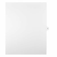 Mark Maker Legal Exhibit Index Tab White Single Tabs, 1/15th Cut, Letter Size, No Holes, Number 8, 25 Pack-White Single Tabs, 1/15th Cut