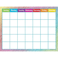 Teacher Created Resources Colourful Scribble Calendar Chart, 6 Pack-Calendar Chart for Classroom Decoration
