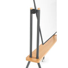 Archyi Curvo Collection Revolving Board - 55" x 70" - Anthracite-Rotates for utilization of both sides, mobile with 4 locking castors