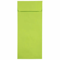 JAM Paper #12 Policy Business Coloured Envelopes - 4.75" x 11" - Ultra Lime Green - 50 Pack-Colour: Lime Green Envelope