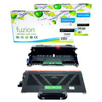 fuzion Brother TN360, DR360 Compatible Imaging Kit - High Yield - Black-Ink Colour: Black