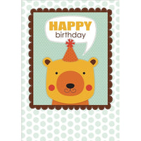 Millbrook Studios 5-3/8" x 7-3/4" Happy Birthday Greeting Cards and Envelopes, 18 Pack (06044)-Printed on uncoated card stock