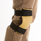 Impacto 803-20 Knee Pad Soft Vep Elastic Strap-Made with layered padding, knit elastic and grain leather, color yellow and black