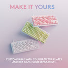 Logitech G713 LightSync RGB Wired Gaming Keyboard - Tactile Switch - White-Dimensions: 1.46”H x 6.18”W x 14.6"D