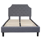 Flash Furniture Brighton Full Size Tufted Upholstered Platform Bed - Light Grey Fabric-Platform Bed