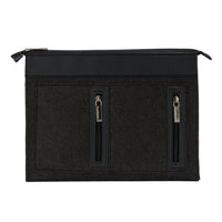 Vangoddy Exo 12" Felt Laptop Sleeve - Black-Slim profile enables convenient storage of sleeve in your briefcase, luggage, or backpack