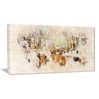 Designart Netral Colours Map Canvas Art Print, (PT2734-32-16)-Print