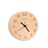 Decent Living Wooden Desktop Clock - Solid Beech - Digit Face - D120-Beautiful wooden clock with solid natural wooden material
