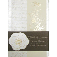 Rosedale 5-1/2" x 8" General Sympathy Greeting Cards And Envelopes, 6 Pack (19945)-Printed on premium uncoated card stock