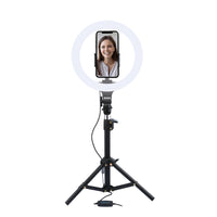 Basic Tech 10-inch LED Ring Light with Stand-Diameter: 10-inch (25.4 cm)