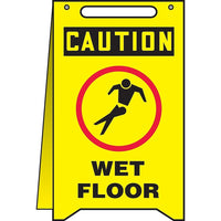 Fold-Ups TM, Caution; Wet Floor with, SEA520-Bullet1