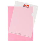 JAM Paper Plastic Sleeves, 9 x 11.5, Red, 120 Pack (2226316989B)-Red