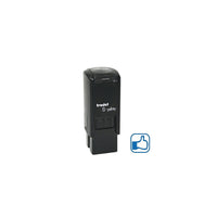 Trodat S-Printy 4921 Mini Stamp, Thumbs Up, Blue Ink-Self-inking mini stamp with "Thumbs Up" impression in blue ink