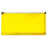 JAM Paper #10 Plastic Envelopes with Zip Closure, 5 x 10, Yellow Poly, 12 Pack (921Z1YE)-Product Type: Letter Booklet Envelope