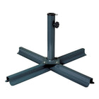 CorLiving PPU-900-U Grey Patio Umbrella Stand-Heavy duty grey steel frame