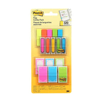 Post-it Prioritization Flags Combo Pack, Assorted, 320/Pack-Assorted colours