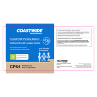 Coastwide Professional Neutral Multi-Purpose Cleaner Secondary Label - CP64-For use on a secondary container