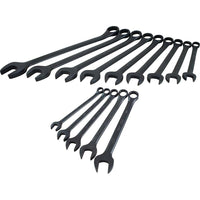 Gray Tools 14 Piece 12 Point SAE, Black Finish, Combination Wrench Set, 3/8"-1-1/4"-Contains Sizes: 3/8", 7/16", 1/2", 9/16", 5/8", 11/16", 3/4", 13/16", 7/8", 15/16", 1", 1 1/16", 1 1/8", 1 1/4".