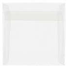JAM Paper 8 x 8 Square Envelopes, Clear Translucent Vellum, 50 Pack (51287I)-Clear translucent envelope