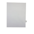 Mark Maker Legal Exhibit Index Tab White Single Tabs, 1/26th Cut, Letter Size, No Holes, Letter U, 25 Pack-White Single Tabs, 1/26th Cut