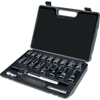 Aurora Tools Drive S.A.E. Socket Set, 20-Piece, 3/8"-Chrome vanadium steel for extra strength and durability