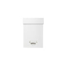 Gry Mattr Paper Hanging File Box - 7.25" x 13.75" x 10.6" - White-White paper cardboard
