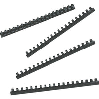 GBC CombBind 3/4” Plastic Binding Spines, Black, 100-Pack-160-sheet capacity