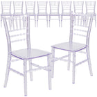 Flash Furniture Kids Crystal Transparent Chiavari Chair - 10 Pack-330 lb. Weight Capacity