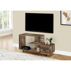 Monarch Specialties 2611 Tv Stand - 48"L/Brown Reclaimed/1 Drawer-Material: particle board,metal; finish: brown reclaimed wood look