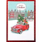 Rosedale "Merry Christmas" Truck Greeting Cards with Envelopes - 5-1/2" x 8" - 12 Pack-Greeting Cards