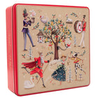 Grandma Wild's Embossed 12 days of Christmas Tin 400g-Contains all-butter shortbread petticoat tail biscuits