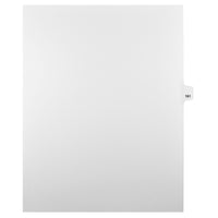 Mark Maker Legal Tabs - Letter Size - White - 1/25th cut - 25 tabs per package - 5 packages Pack - Number 161-White Single Tabs