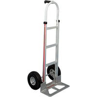Aluminum Hand Trucks, Nose Plate Dimension W" X D", 18 X 7 1/2, Single Grip Hand Trucks, Wheel Material, Pneumatic-Frame Material - Aluminum