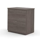 Bestar Standard Lateral file, Bark Grey (65635-2147)-Two file drawers with letter/legal filing system.