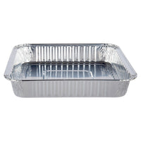 Luciano Aluminum Foil Square Cake Pans, 8.75 x 8.75 inches, Silver, 72 Pieces-Dimensions: 8.75"L x 1.5"H x 8.75"W in dimensions