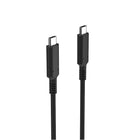 NXT Technologies 3' USB C 100W 10 Gbps Cable, Black-Allows you to charge and sync USB Type-C equipped devices from USB Type-C equipped laptops and charges