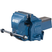 Aurora Tools Heavy-Duty Bench Vise, 4" Jaw Width, 2-7/10" Throat Depth-Jaw Opening 4-1/2"