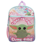 Bioworld 5-Piece Backpack Set - 16" H x 12" W - Star Wars The Mandalorian Cute Grogu-Features: Adjustable shoulder straps for increased comfort. Made from durable, high-quality fabric that allows for easy wipe-ability.