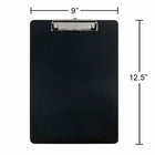 JAM Paper Standard Aluminum Clipboard - Black-The writing clip boards are great for the office, sport coaches, home use, job use, warehouse work, or school.