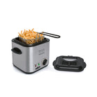 SALTON Compact Deep Fryer, 1 Liter-Perfect for French fries, onion rings, chicken, fish, donuts and more