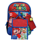 Bioworld 5-Piece Backpack Set - 16" H x 12" W - Nintendo Super Mario Bros Mushroom-Features: Adjustable shoulder straps for increased comfort. Made from durable, high-quality fabric that allows for easy wipe-ability.