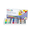 Pentel Arts Water Colours - Assorted - 24 Pack-Rich colours spread and blend easily to create dramatic to subtle hues