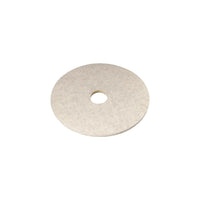 3M White Super Polish Pad - 19" Diameter - 5 Pack-Used for light cleaning to help remove soil and scuff marks with minimal dulling of finish