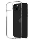 Spigen Crystal Flex for iPhone 15 Plus - Crystal Clear-Slim clear protection stays pocket and grip-friendly