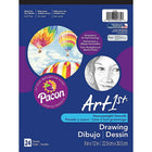 Pacon Art1st White Drawing Paper Pad, 12" x 9", 6 Pack (PAC4735)-Size: 9"(H) x 12"(W)