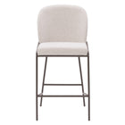 CorLiving DDW-420-B Blakeley Counter Height Barstool in Light Grey-Modern metal legs for stability