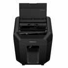Fellowes Automax 100MA Autofeed Shredder-Features interlock switch, auto reverse, jam free and retractable tray